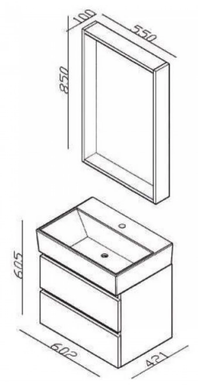 Ogledalo LINEART PLAZA 600 legnano