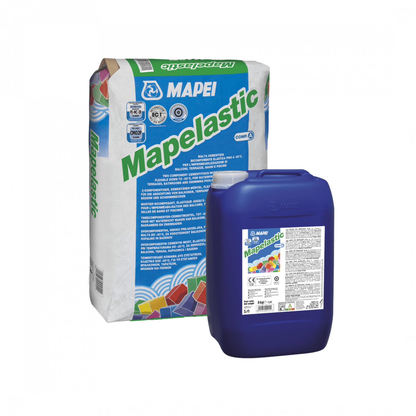 Hidroizolacija Mapei MAPELASTIC A+B 32kg