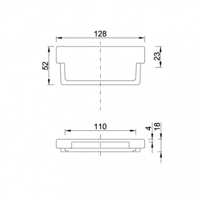 Završni dio za garažni slivnik STYRON plitki