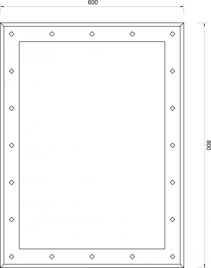 Ogledalo T-117 (60x80)