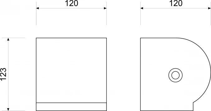 Držač toalet papira MINOTTI sa poklopcem manji