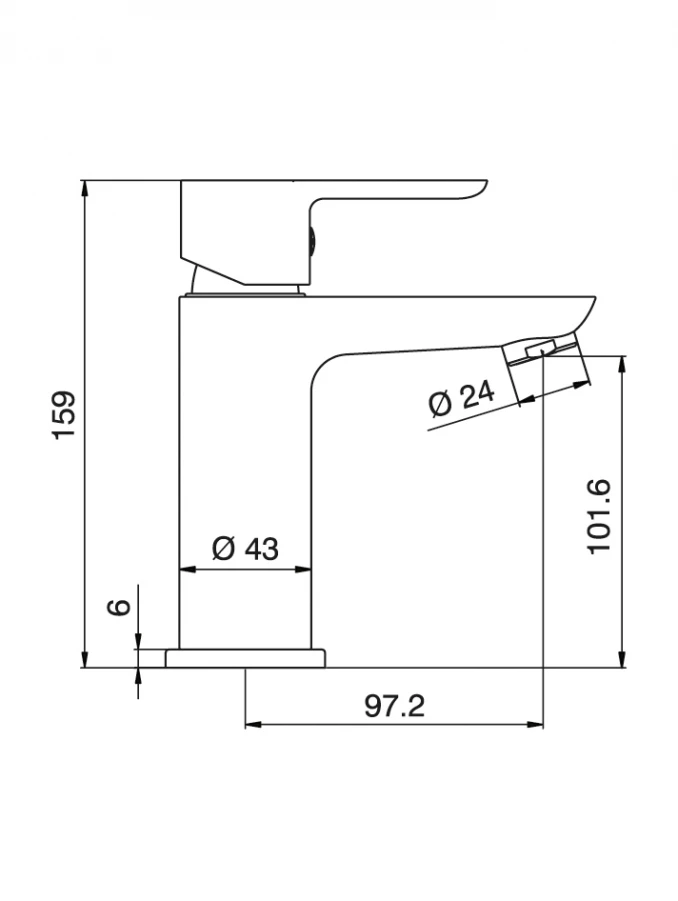 Baterija za lavabo MINOTTI STELA