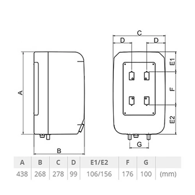 Bojler TERMORAD 10L NM BT-P