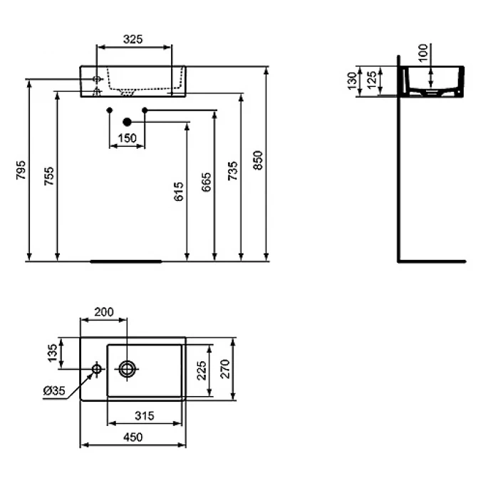 Lavabo IS STRADA 45x27