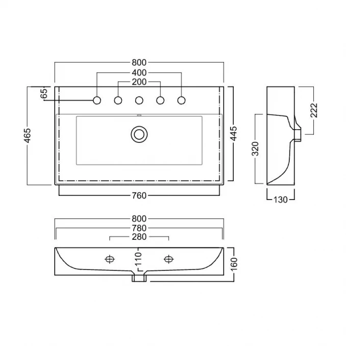 Lavabo HATRIA BAHIA_13 800X465