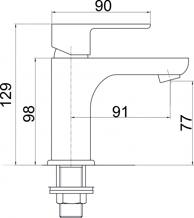 Baterija za lavabo MINOTTI PRIMA za hladnu vodu