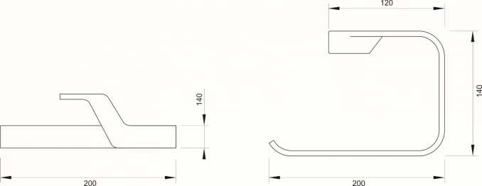 Držač malog peškira COPEN LINEA DARK