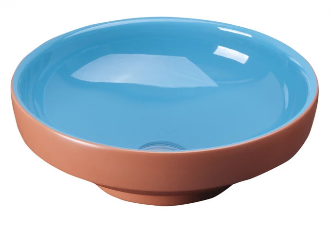 Lavabo nadgradni VITRA Water jewles Ø40cm turquoise