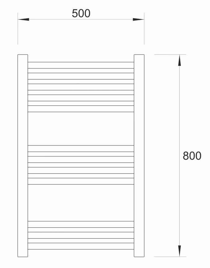 Sušač WARME WERRA 500x800 hrom