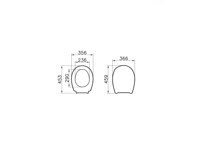 WC daska VITRA S20 ROUND soft close