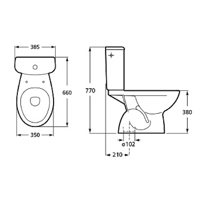 Monoblok INKER POLO sa duroplast WC daskom simplon