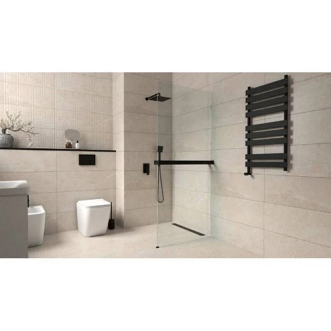 Walk-in COPEN MONTE SUPERIORE 1200x2000. 8mm staklo. polica i držač mat crni