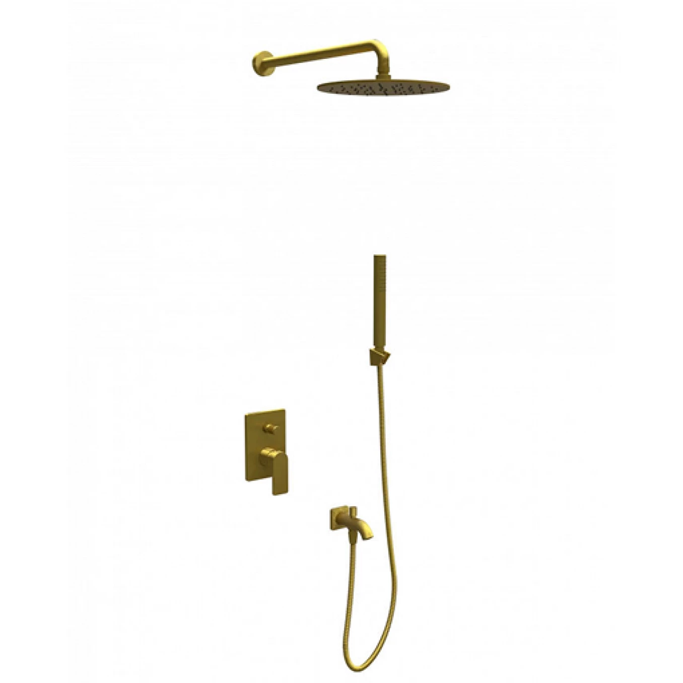 Ugradna baterija sa tuš setom 3 COPEN NOOK brušeno zlato