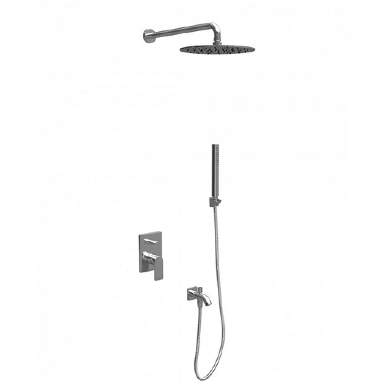 Ugradna baterija sa tuš setom 3 COPEN NOOK hrom