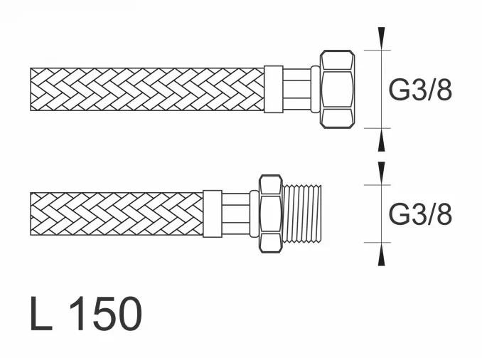 Brinoks crijevo SBA FM3838 150