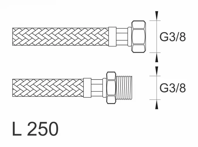 Brinoks crijevo SBA FM3838 250