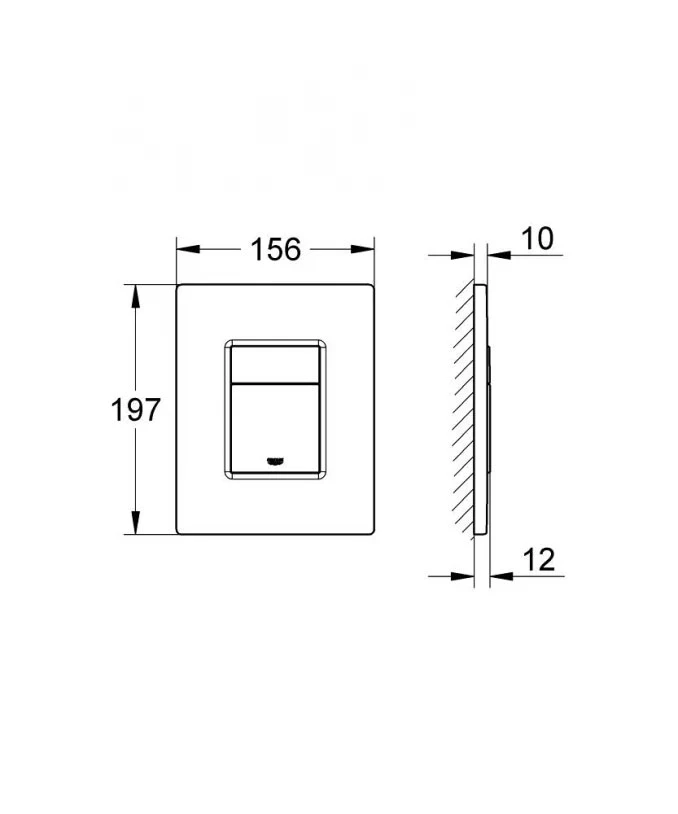 Taster GROHE SCATE COSMOPOLITAN matt chrome