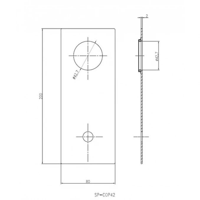 Maska ugradne baterije za lavabo COPEN NOOK hrom