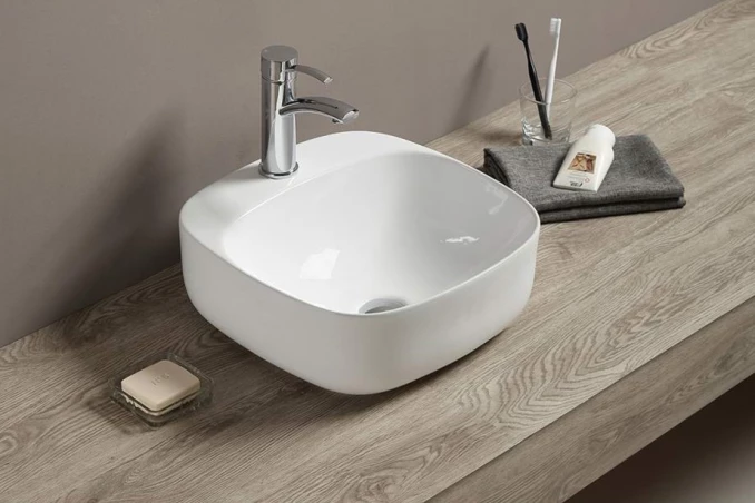 Lavabo nadgradni MINOTTI 410x420x150 sa otvorom za slavinu