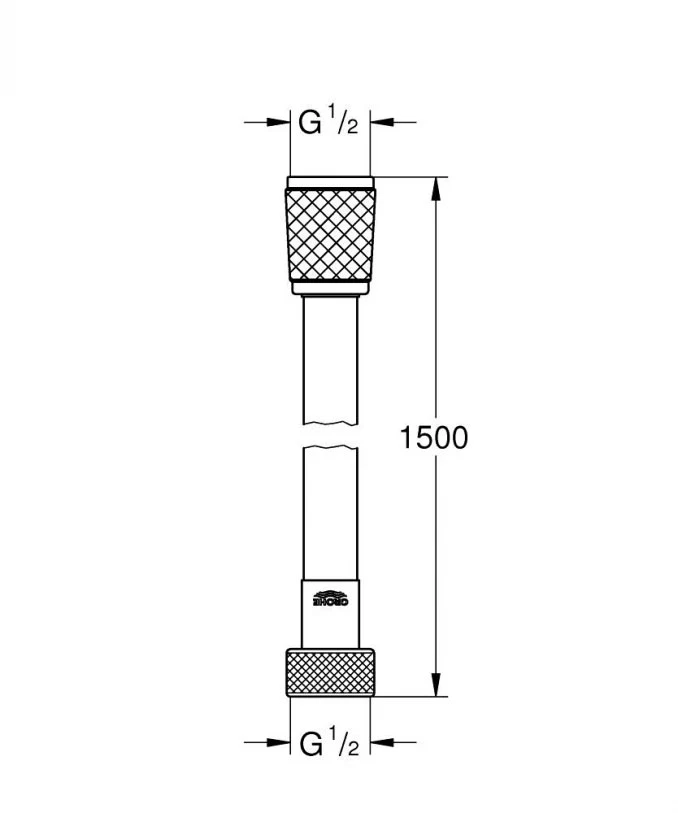 Tuš crijevo GROHE RELAFLEX 1500mm chrome