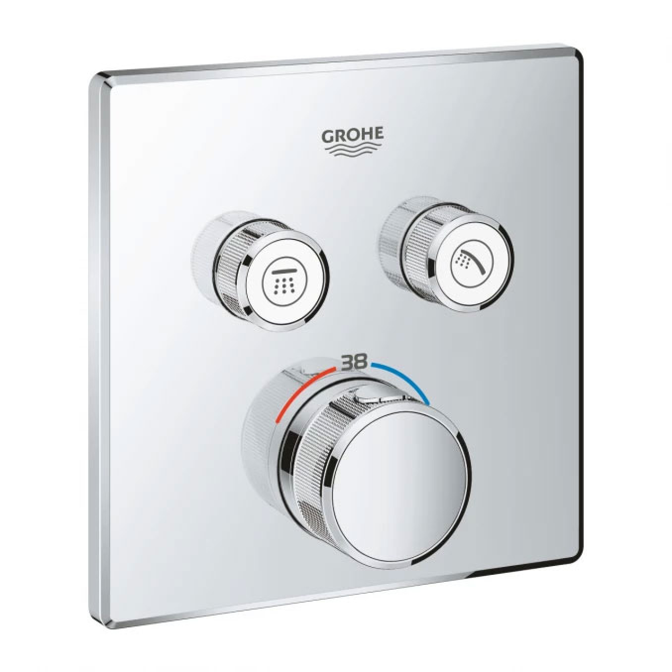 Termostat maska GROHE GROTHERM SMARTCONTROL 2F četvrtasta