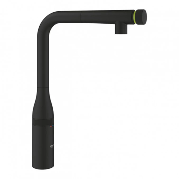 Baterija za sudoperu GROHE ESSENCESMART CONTROL sa izvlačećim. tušem phantom black