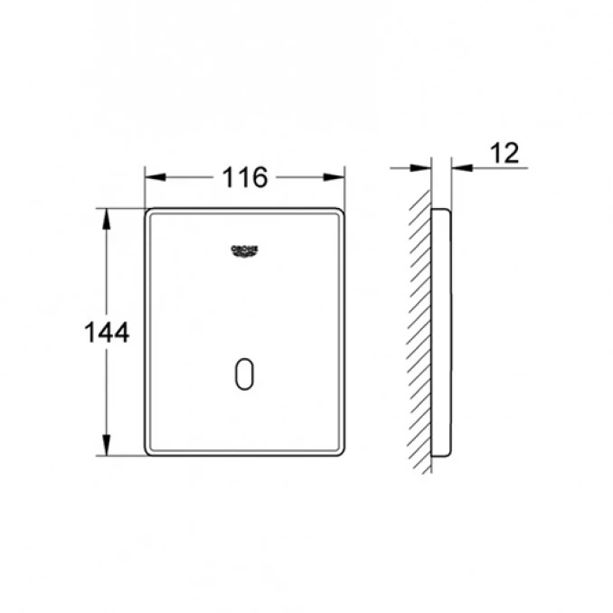 Maska za senzorski ispirač GROHE TECTRON SKATE
