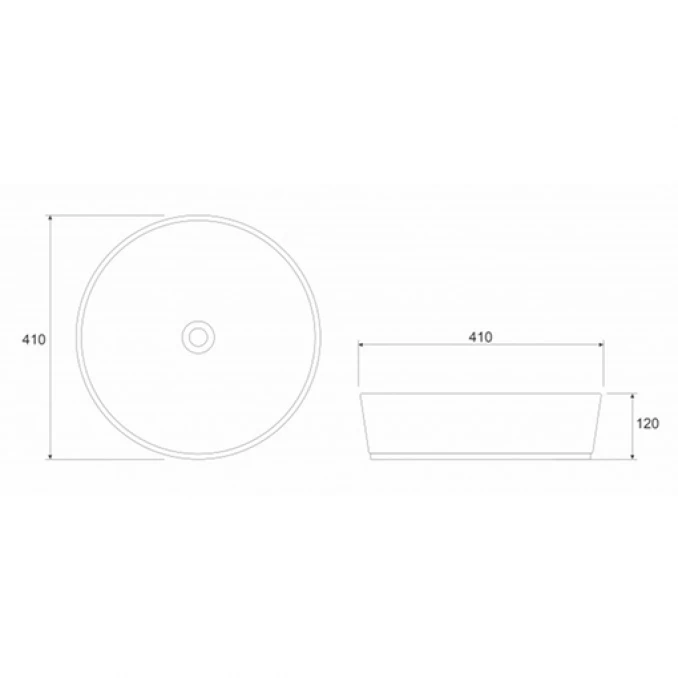 Lavabo COPEN nadgradni 410x410x120