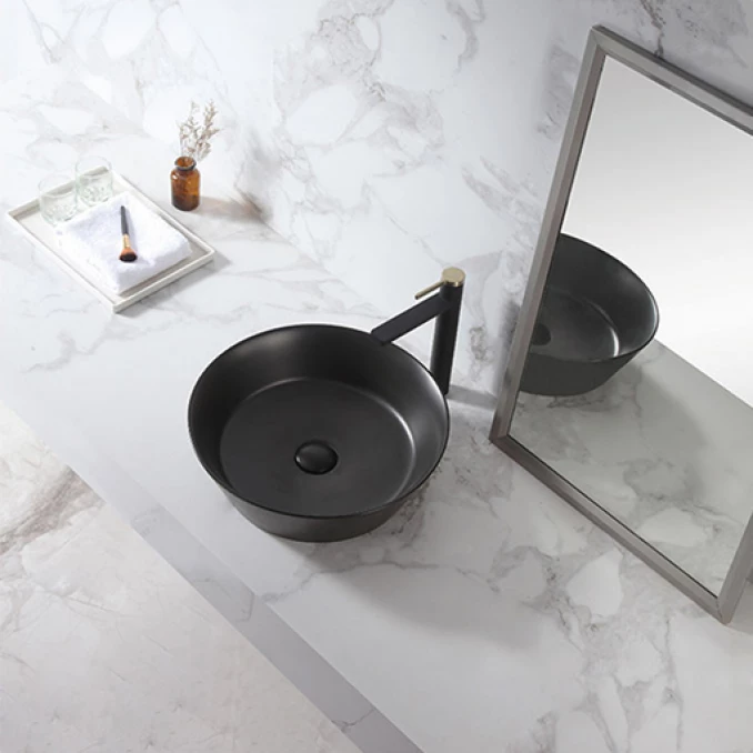 Lavabo COPEN nadgradni 430x430x130 matt black