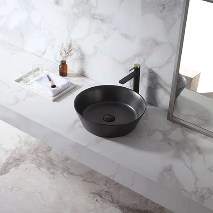 Lavabo COPEN nadgradni 430x430x130 matt black