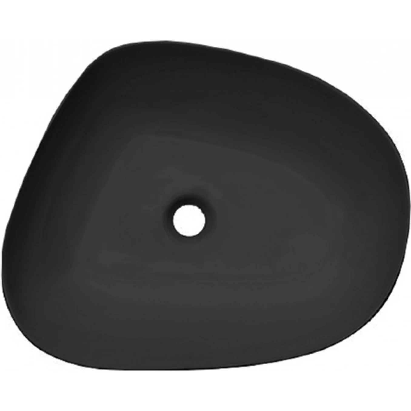Lavabo COPEN nadgradni 580x470x140 asimetrièni matt black