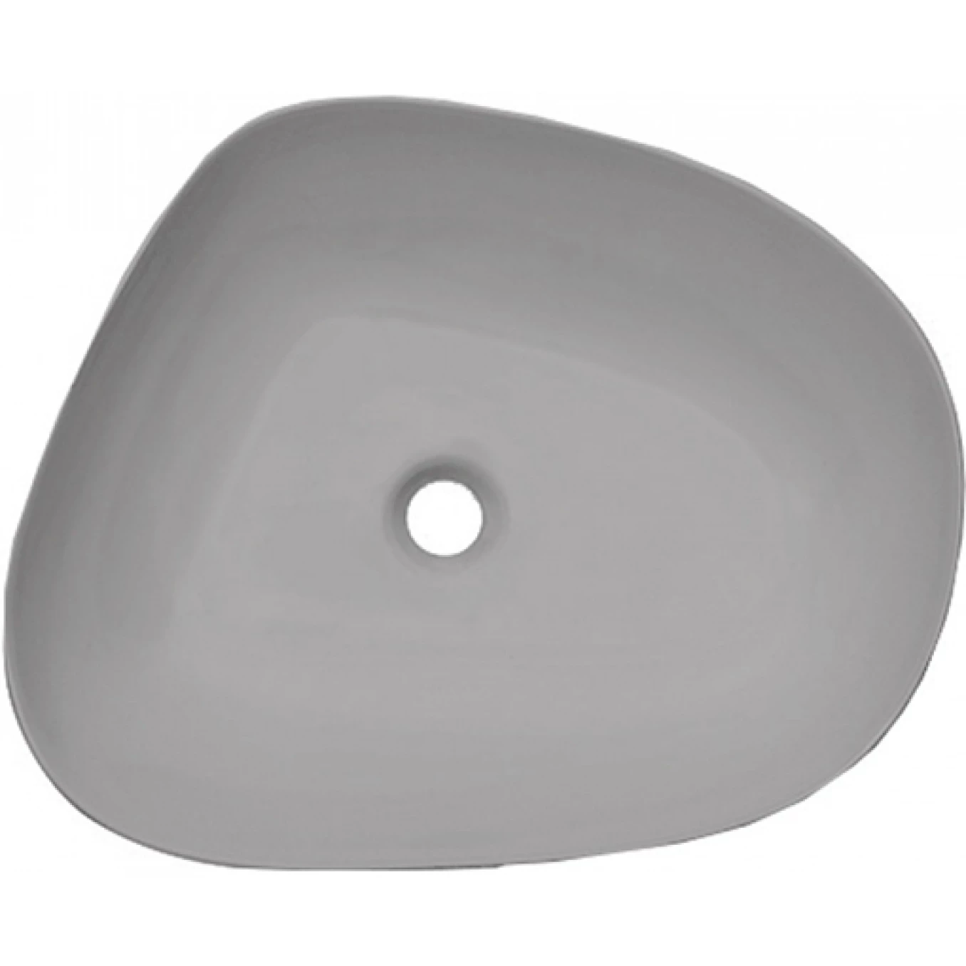 Lavabo COPEN nadgradni 580x470x140 asimetrièni matt gray