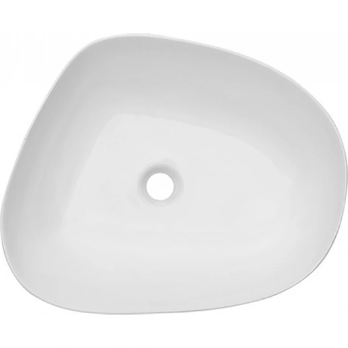 Lavabo COPEN nadgradni 580x470x140 asimetrični matt white