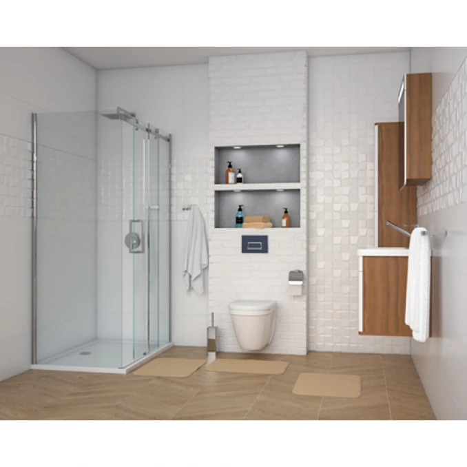 Tuš kabina COPEN NEPTUN 1000x800 staklo 8mm providno reverzibilna