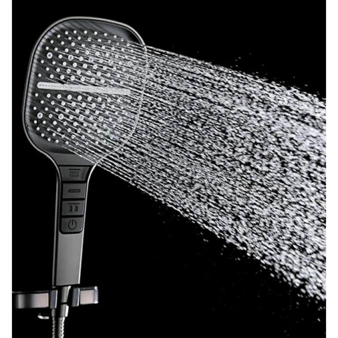 Tuš ručica COPEN 3F 130mm black/chrome