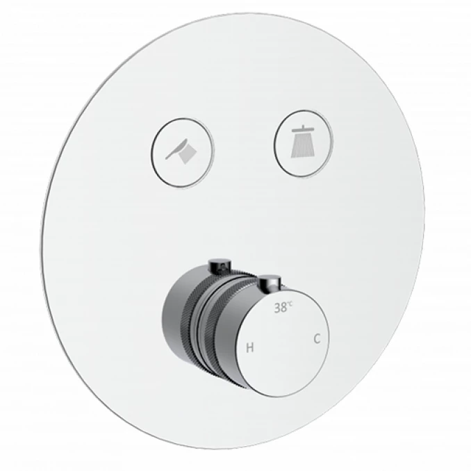 Maska termostatske baterije COPEN CoolTouch okrugla hrom