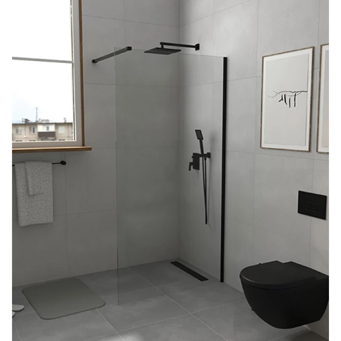 Walk-in COPEN MONTE 1000x2000 8mm staklo. mat crni