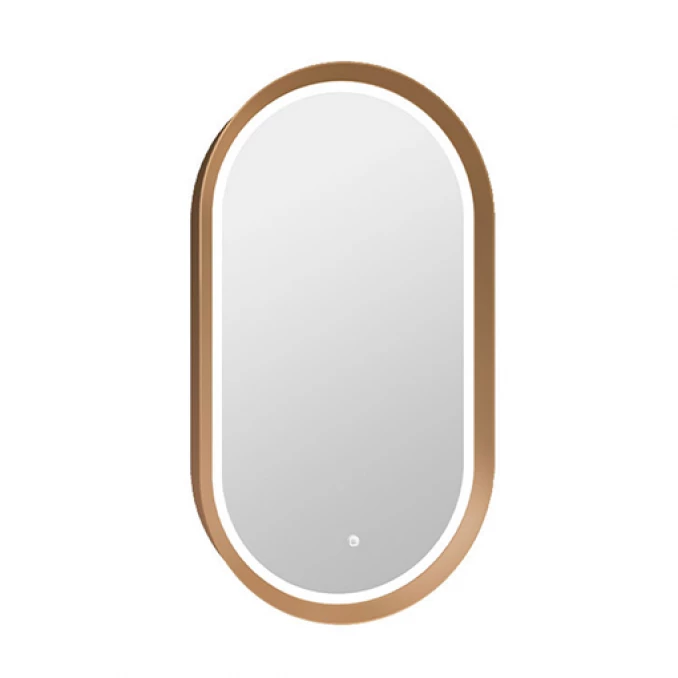 Ogledalo COPEN 500x900 sa alu ramom 56.5mm LED zlatno