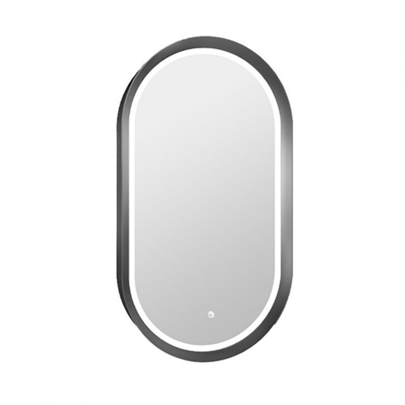 Ogledalo COPEN 500x900 sa alu ramom 56.5mm LED gunmetal