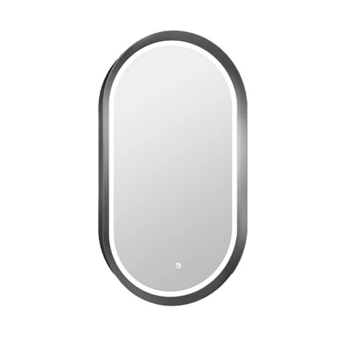 Ogledalo COPEN 500x900 sa alu ramom 56.5mm LED gunmetal
