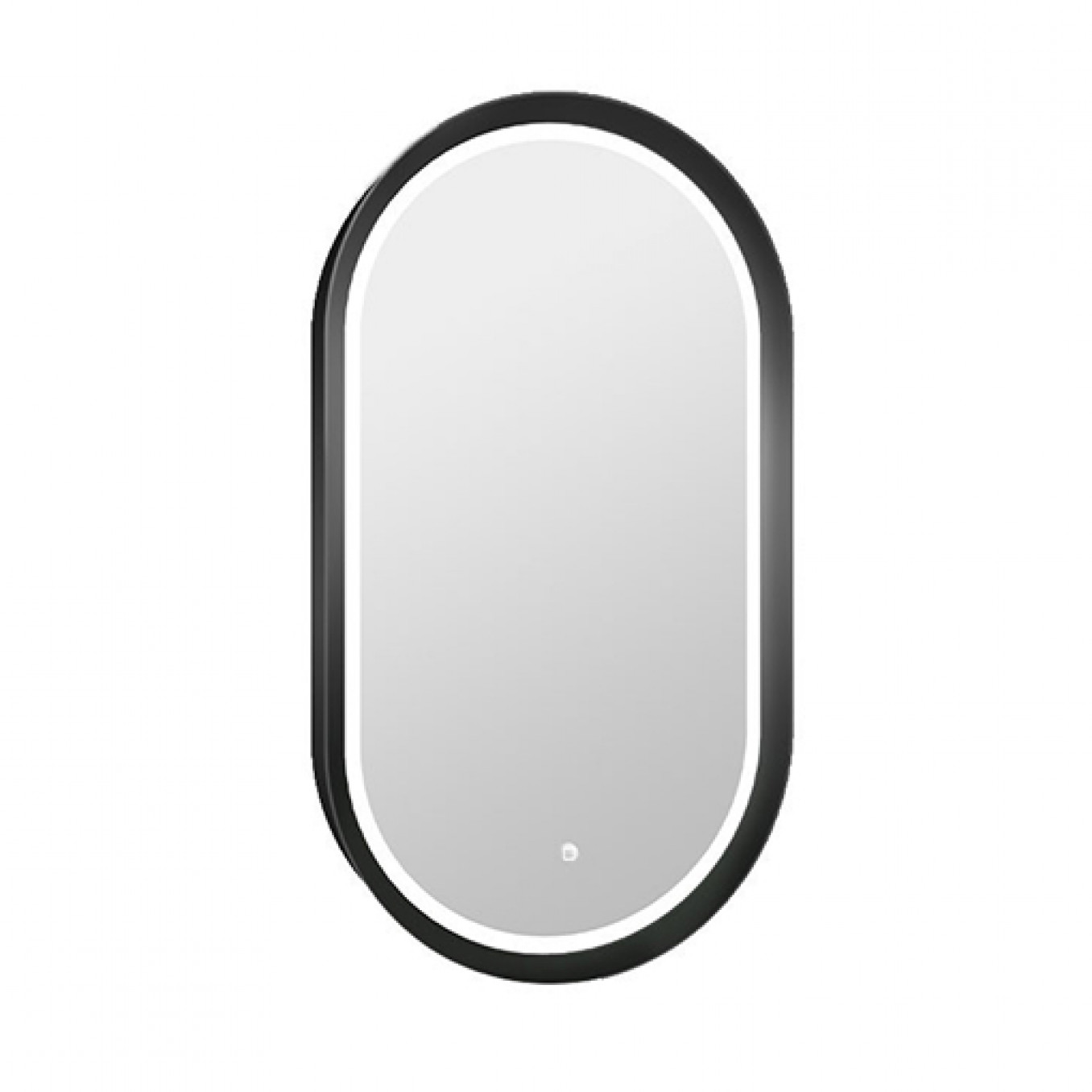Ogledalo COPEN 500x900 sa alu ramom 56.5mm LED mat crno