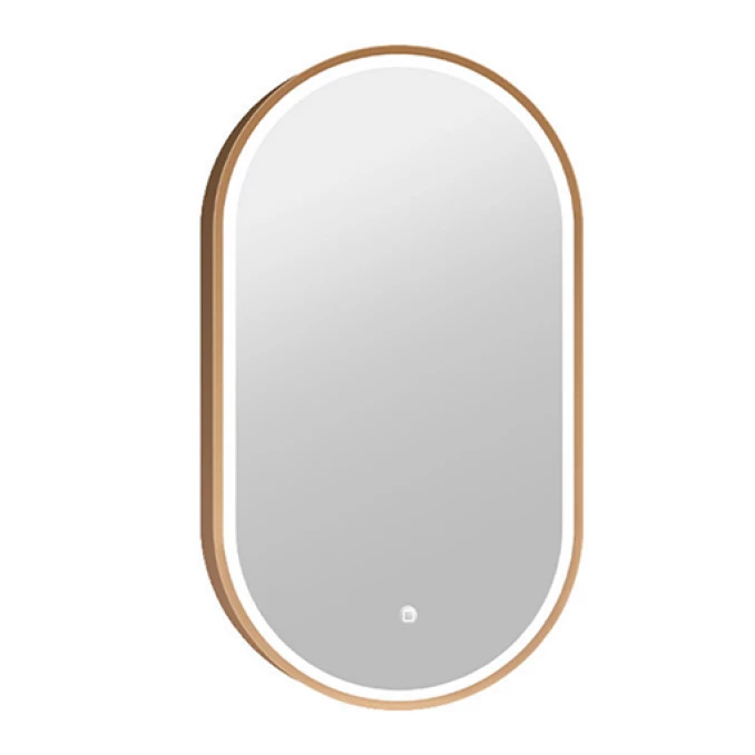 Ogledalo COPEN 500x900 sa alu ramom 40.6mm LED zlatno