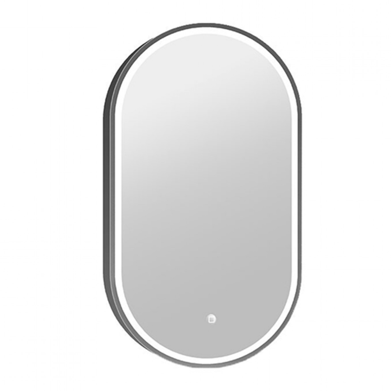 Ogledalo COPEN 500x900 sa alu ramom 40.6mm LED gunmetal