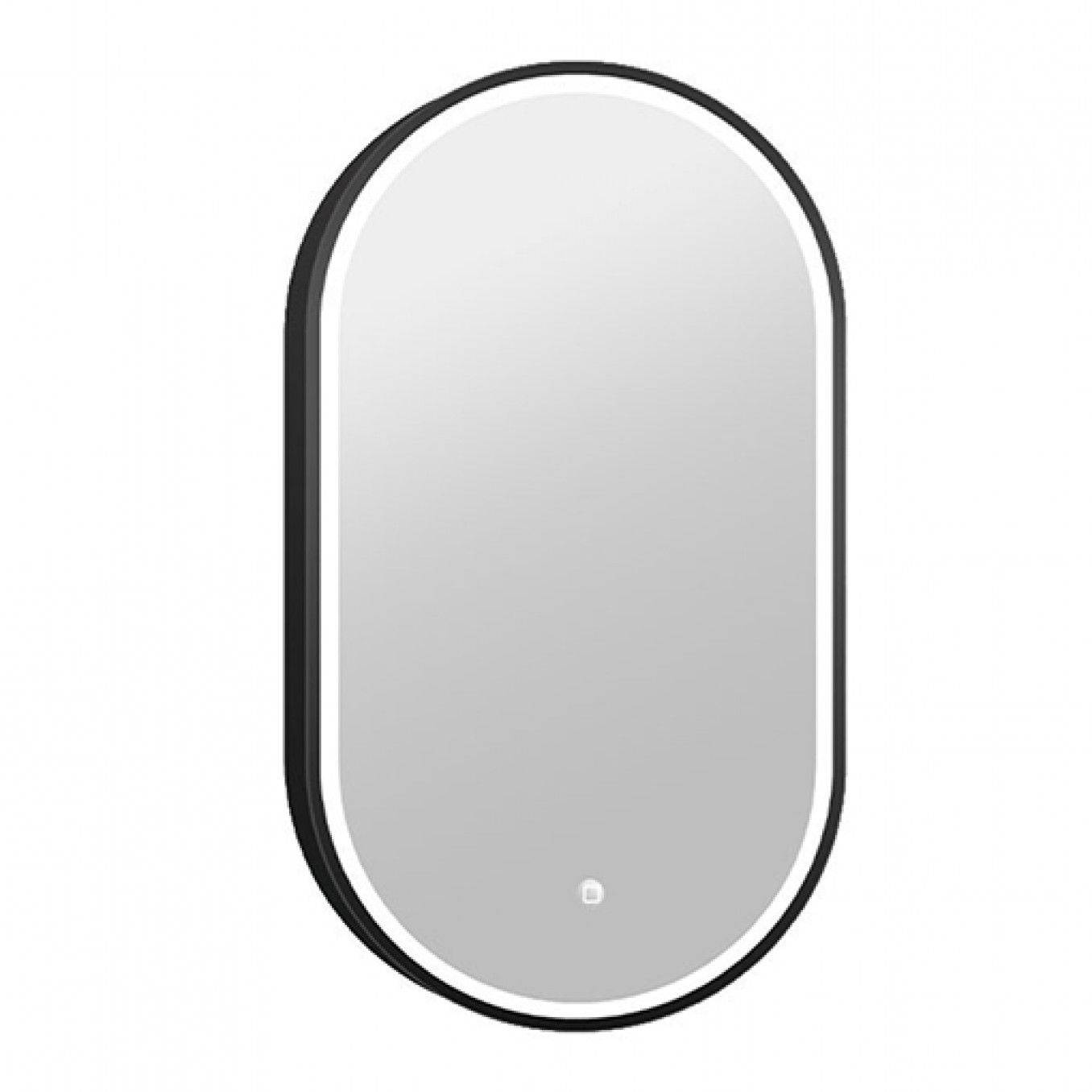 Ogledalo COPEN 500x900 sa alu ramom 40.6mm LED mat crno
