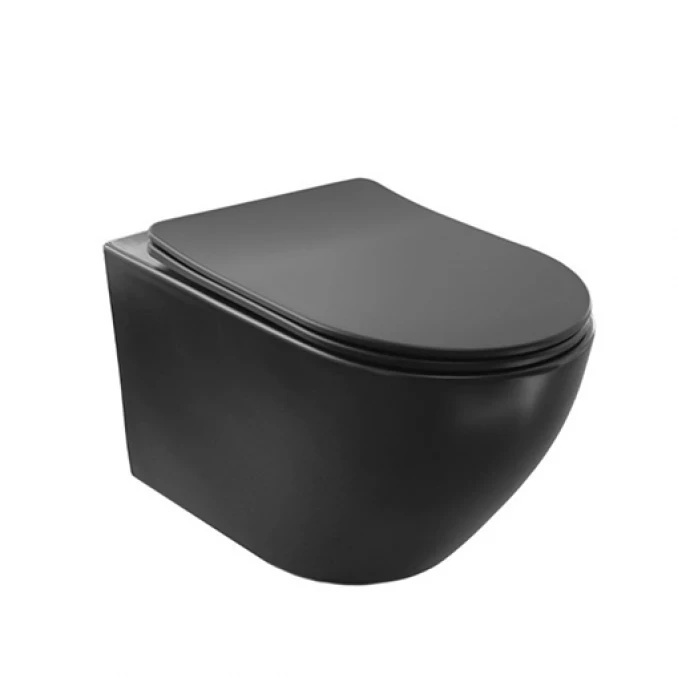 Konzolna šolja COPEN TORNADO sa duroplast soft close wc daskom mat crna
