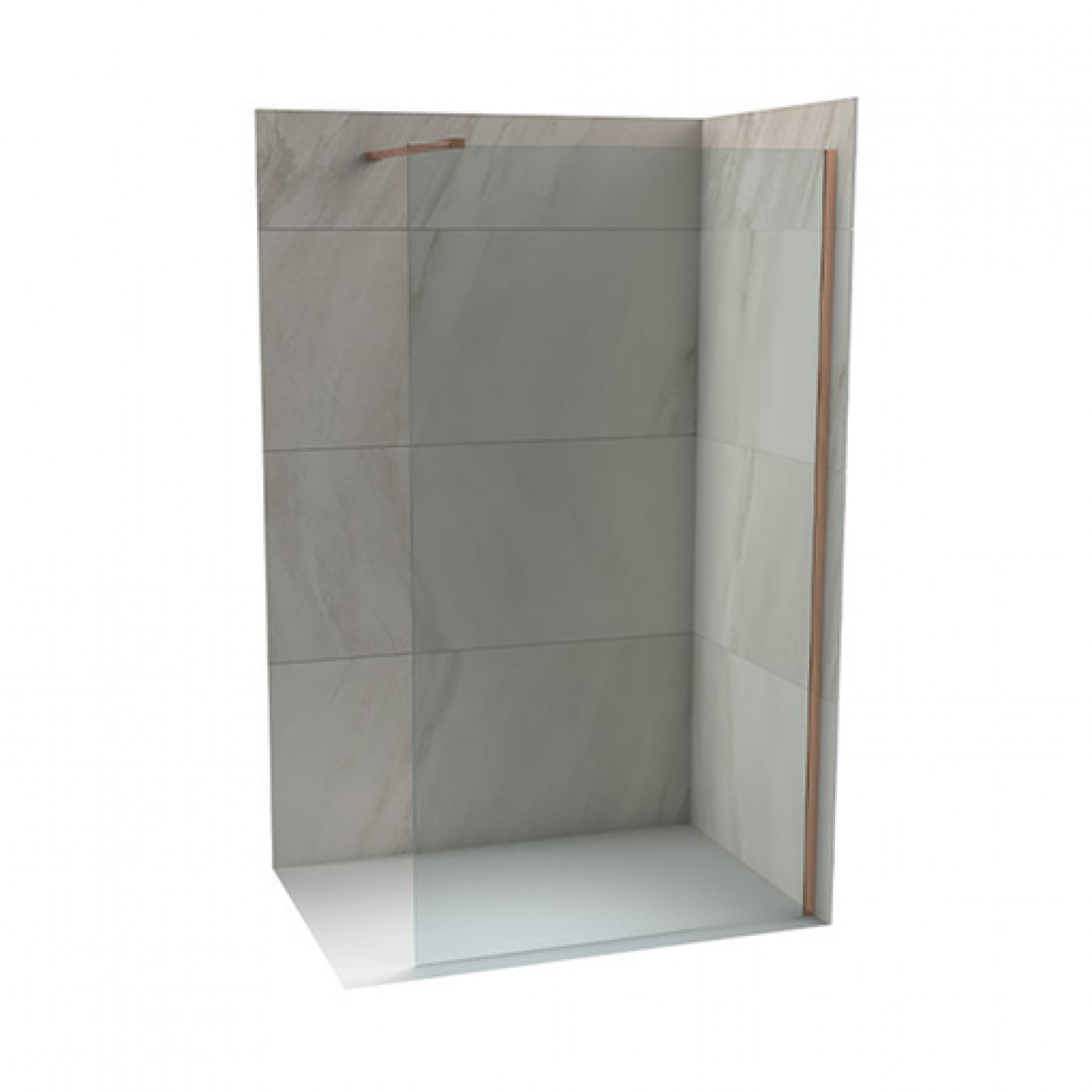 Walk-in COPEN MONTE 1400x2000 8mm staklo. rose gold