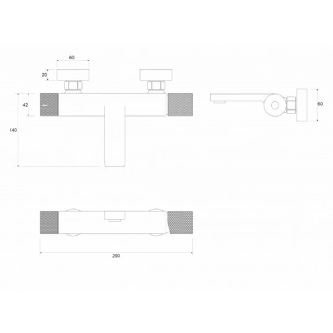 Baterija za kadu COPEN NOOK gunmetal