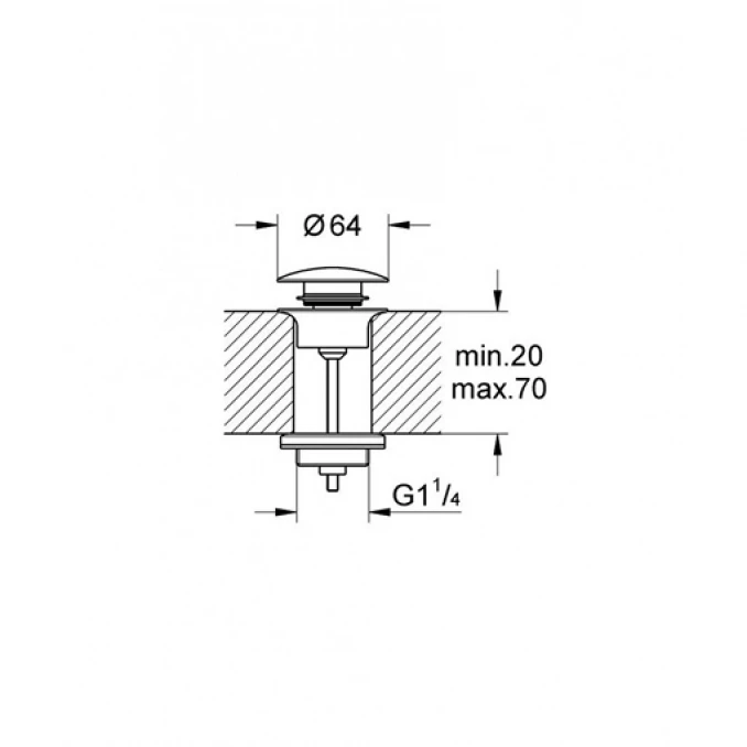 Podsklop sifona GROHE 5/4 brushed cool sunrise