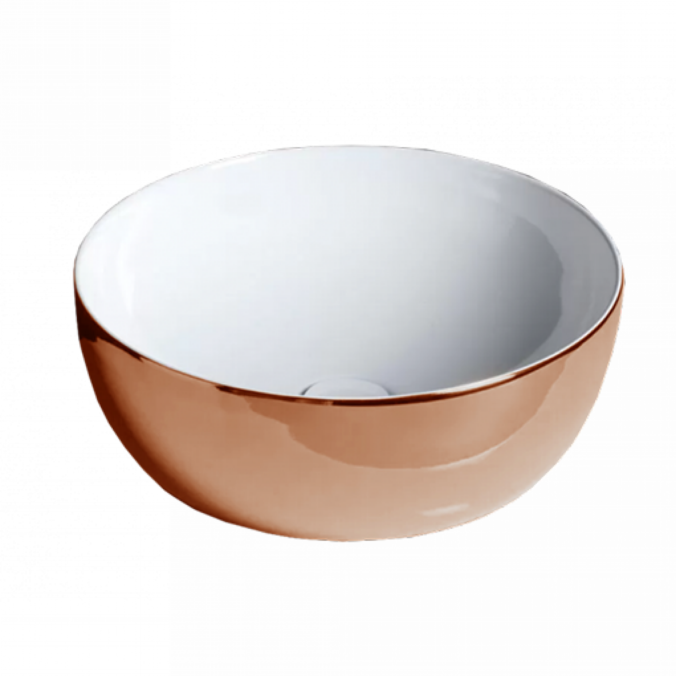 Lavabo AZZURRA CIRCLE 40cm rose gold