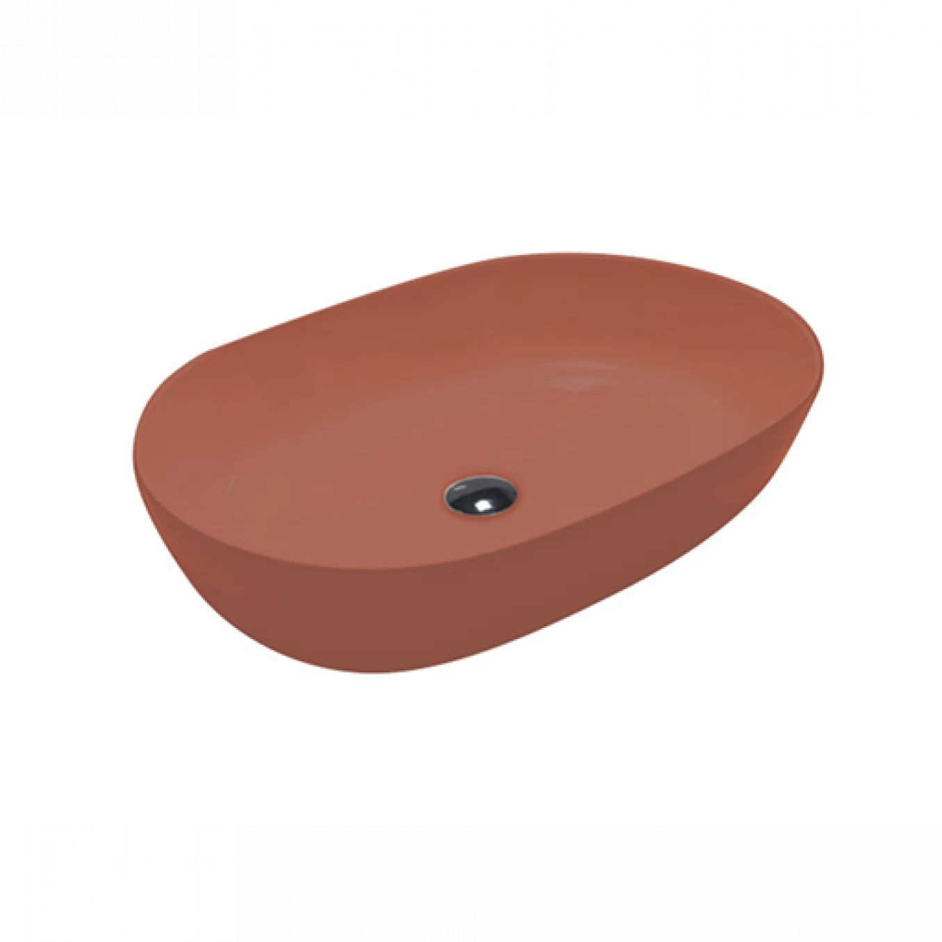 Lavabo nadgradni HATRIA HAPPYHOUR SLIM 12:00 570x380 glossy burnt sienna